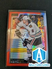 2020-21 O-Pee-Chee Platinum Red Prism 074/199 Duncan Keith #75